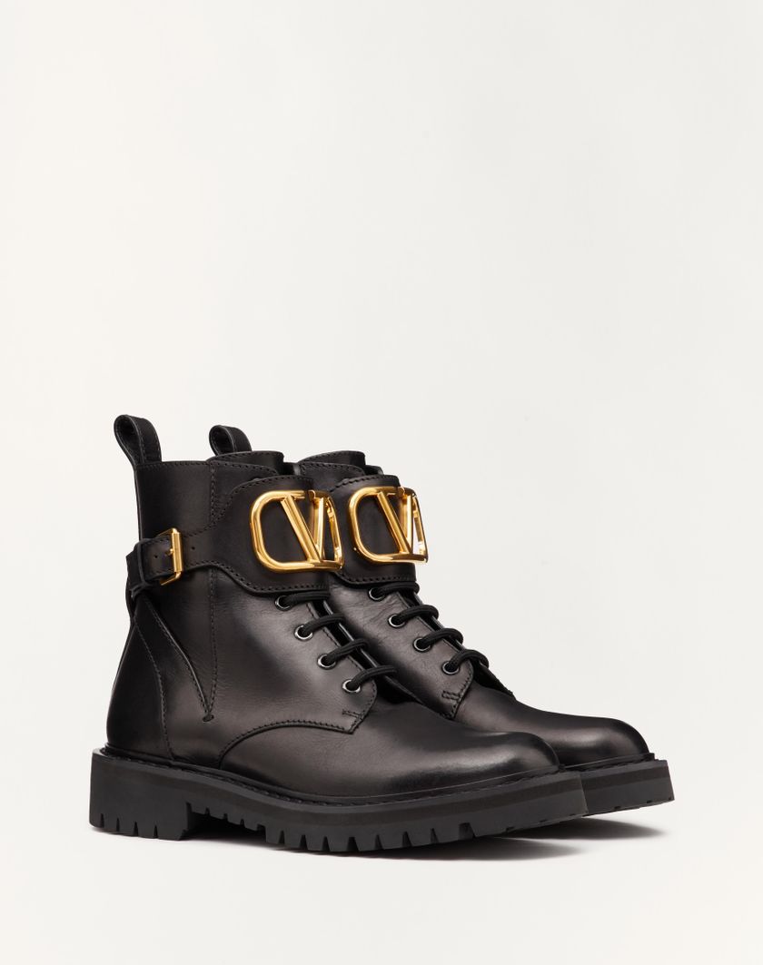 VLOGO SIGNATURE CALFSKIN COMBAT BOOT 35MM / .8 IN. - Image 1